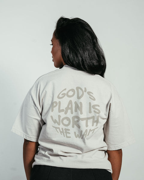 "GOD'S PLAN" PREMIUM MOCK NECK TEE