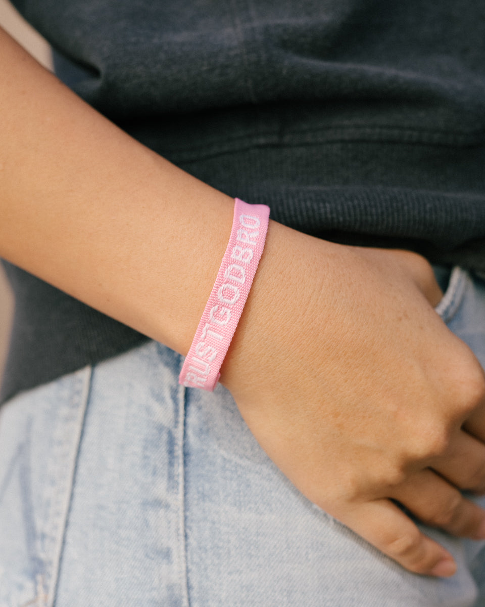 PINK TGB ADJUSTABLE BRACELET