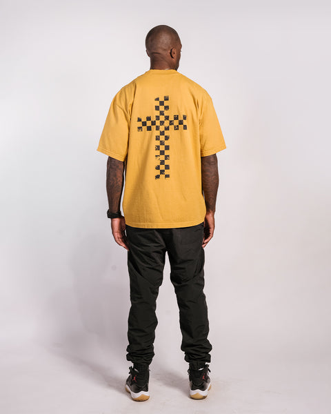 CHECKERED CROSS BOX TEE